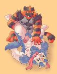  anal anthro anthro_on_anthro anthro_penetrated anthro_penetrating anthro_penetrating_anthro anthrofied balls blue_fur chest_fur fangs fur hi_res humanoid_penis incineroar kemo-kun legendary_pok&eacute;mon male male/male multicolored_fur muscular muscular_male nintendo nipples penetration penis pok&eacute;mon pok&eacute;mon_(species) red_fur sex tongue tongue_out two_tone_fur video_games white_fur zacian けもくん 