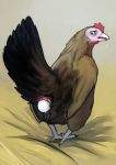  animal_genitalia avian bird bodily_fluids chicken cloaca egg female feral galliform gallus_(genus) genital_fluids hi_res oviposition phasianid solo torakuta worried 