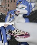  breasts comfy female french_kissing hesaki_yamato hi_res kissing krystal licking macro micro nintendo star_fox the_randomizer tongue tongue_out tongue_play video_games vore 