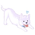  &lt;3 1:1 canid canine canis collar daninekai domestic_dog fur mammal pewdiepie simple_background solo sven_(pewdiepie) white_background white_fur 