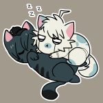  1:1 cat_game cuddling danganropa danganropa_v3 hi_res invalid_tag k1-bo keebo kiibo muffinlewds saiibo shuichi shuichi_sahara sleeping 