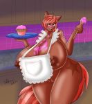  anthro apron big_breasts breasts clothing equid fan_character female hi_res horn huge_breasts mammal my_little_pony nipples pussy silentpassion small_head unicorn wide_hips 