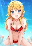  bikini cleavage hachimiya_meguru swimsuits the_idolm@ster the_idolm@ster_shiny_colors wet yuzuyu 