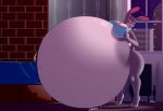  belly belly_expansion big_belly big_breasts breasts clothing day-tripper-guy disney huge_breasts hyper hyper_belly inflation judy_hopps shirt tank_top topwear wide_hips zootopia 