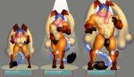  2019 able_ellis anthro big_breasts blue_hair breasts bulge dracojeff female ftm_transformation gender_transformation greninja growth gui hair hybrid long_tongue looking_at_viewer lopunny male muscle_growth muscular navel nintendo pok&eacute;mon pok&eacute;mon_(species) sequence solo standing surprise tongue transformation video_games 