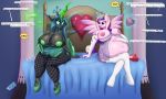  2019 absurd_res anthro anthrofied areola areola_slip argument arthropod bed belly belly_expansion big_belly big_breasts bikini boots breast_expansion breasts candy changeling chocolate cleavage clothed clothing crossed_legs crown dialogue digital_media_(artwork) duo english_text equid equine evan555alpha_(artist) female female/female fingers fishnet fishnet_legwear food footwear friendship_is_magic green_eyes green_nipples hair hi_res high_heels hole_(anatomy) horn huge_breasts hyper hyper_belly hyper_pregnancy inflation legwear levitation lingerie magic mammal micro_bikini my_little_pony navel nipple_slip nipples on_bed open_mouth overweight overweight_female pregnant princess_cadance_(mlp) purple_eyes queen_chrysalis_(mlp) shoes signature sitting skimpy smile speech_bubble stockings surprise swimwear text thick_thighs thigh_highs tiara tongue torn_clothing translucent translucent_clothing translucent_lingerie underwear unguligrade_anthro wardrobe_malfunction weight_gain wide_hips winged_unicorn wings 