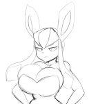  anthro big_breasts breasts cleavage clothed clothing eeveelution female glaceon nintendo pok&eacute;mon pok&eacute;mon_(species) thecon video_games 