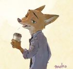  2019 anthro black_nose canid canine clothing disney fox fur male mammal monmokamoko nick_wilde simple_background zootopia 