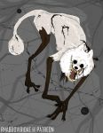  black_eyes black_goo canid canine canis conditional_dnp creepy digital_drawing_(artwork) digital_media_(artwork) domestic_dog fangs fur mammal monster nightmare_fuel open_mouth teeth white_fur wolftacos 