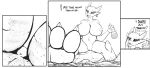  breasts city claws comic dirty_feet ear_piercing ear_ring erima_(artist) feet female first_person_view foot_focus giga growth kobold low-angle_view macro paws piercing potion pussy toes village 