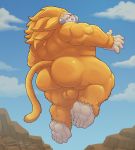  butt damingo dragon_ball dragon_ball_z male mammal nude oozaru primate red_eyes 