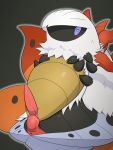  anal anal_penetration apc_(artist) blue_eyes blush duo erection fur larvesta male male/male nintendo penetration penis pok&eacute;mon pok&eacute;mon_(species) simple_background video_games volcarona 