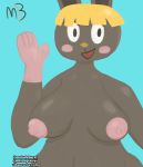  animal_crossing big_breasts bonbon_(animal_crossing) breasts lagomorph leporid mammal melodyburst melodythirst nintendo rabbit video_games 