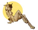  anthro breasts claws digital_media_(artwork) feet felid feline female lynx mammal nicnak044 nicole_(nicnak044) paws smile solo toes 
