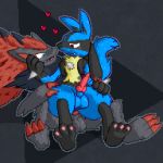  &lt;3 1:1 2019 3_toes abstract_background anal anal_penetration animal_genitalia animal_penis anthro balls barefoot big_balls biped black_fur black_markings blue_balls blue_eyes blue_fur blush canid canine canine_penis chair_position claws cute_fangs digital_media_(artwork) duo erection fangs from_behind_position fur hair hand_on_face interspecies knot long_ears looking_at_another looking_pleasured lucario male male/male male_penetrated male_penetrating mammal markings nintendo nude on_ground on_lap on_top open_mouth orgasm pawpads paws penetration penis perineum phosaggro pink_penis pixel_(artwork) pok&eacute;mon pok&eacute;mon_(species) ponytail presenting presenting_penis red_claws red_eyes red_fur red_markings semi-anthro sex sheath simple_background sitting smile spikes spread_legs spreading tan_fur teeth toe_claws toes video_games watermark zoroark 