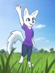  better_version_at_source canid canine clothing disney enginetrap female fox gesture mammal skye_(zootopia) waving zootopia 