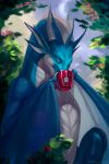  2019 ambiguous_gender beverage claws cup detailed_background digital_media_(artwork) dragon drinking eyelashes eyes_closed feral flower hi_res holding_cup holding_object horn ingvas membrane_(anatomy) membranous_wings nude outside plant scalie sitting solo tea url western_dragon white_belly wings 