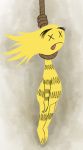  bendy_(fhif) blonde_hair cartoon_network death eyebrows foster&#039;s_home_for_imaginary_friends fur hair hanged humanoid imaginary_friend male noose simple_background solo striped_fur stripes suicide tongue tongue_out unknown_artist x_eyes yellow_fur 
