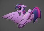  2019 absurd_res animal_genitalia animal_pussy anus butt cutie_mark equid equine_pussy eyelashes female feral friendship_is_magic hi_res hooves horn looking_at_viewer mammal my_little_pony puffy_anus pussy selenophile simple_background solo twilight_sparkle_(mlp) underhoof winged_unicorn wings 