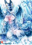  anthro capcom dragon elder_dragon mashiromiku monster_hunter monsterhunter painting_(artwork) traditional_media_(artwork) video_games watercolor_(artwork) xeno&#039;jiiva 