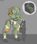  big_(disambiguation) blush duo female gun interspecies machine masturbation mehca militia_(titanfall) pilot_(titanfall) ranged_weapon robot saidra sex simple_background titanfall titanfall_2 vanguard_(titanfall) weapon 