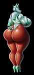  2019 big_breasts big_butt breasts butt female hand_on_breast haydee haydee_(game) hi_res huge_breasts huge_butt looking_at_viewer looking_back machine patacon rear_view robot simple_background solo thick_thighs video_games wide_hips 