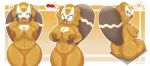  absurd_res anthro bibarel big_breasts breasts female hi_res highoncoffee huge_breasts inverted_nipples nintendo nipples overweight pok&eacute;mon pok&eacute;mon_(species) solo video_games 