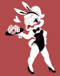  &lt;3 2014 anthro bow breasts bunny_costume clarice_(disney) clothing costume disney female footwear fur hi_res high_heels mammal nonananana one_eye_closed rodent shoes smile solo wink 