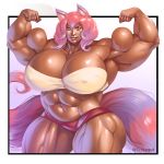  1:1 abs animal_humanoid breasts canid canid_humanoid canine canine_humanoid cleavage clothed clothing female hi_res humanoid janrock mammal mammal_humanoid muscular muscular_female nipple_outline pose 