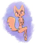  2019 abstract_background anthro arctic_fox blush canid canine cheek_tuft chest_tuft clothed clothing covering_chest disney elbow_tufts female flat_chested fox fuel_(artist) hi_res knee_tuft looking_at_viewer mammal neck_tuft panties pattern_clothing pattern_underwear purple_background simple_background sitting skye_(zootopia) solo striped_clothing striped_panties striped_underwear stripes topless tuft underwear white_background zootopia 