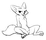  2019 anthro bedroom_eyes belly_tuft black_and_white blush breasts canid canine cheek_tuft chest_tuft claws crotch_tuft disney elbow_tufts female fox fuel_(artist) half-closed_eyes knee_tuft looking_at_viewer mammal monochrome nude pawpads pussy seductive shoulder_tuft simple_background sitting skye_(zootopia) small_breasts smile solo spread_legs spreading toe_claws tongue tongue_out tuft white_background zootopia 