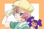  2girls iris_(pokemon) langley_(pokemon) multiple_girls pink_hair pokemon pokemon_(anime) pokemon_bw_(anime) purple_hair shinohara_takashi 