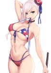  bikini fate/grand_order miyamoto_musashi_(fate/grand_order) phil swimsuits sword wet 