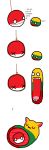  ambiguous_gender ball cat_ears_(disambiguation) countryballs empty_eyes felid feline jibjorb_(artist) lithuania lithuaniaball mammal open_mouth poland polandball simple_background size_difference suicide teeth text uwu vore what white_background 