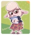  2016 anthro bovid caprine clothed clothing dawn_bellwether disney eyewear female glasses green_eyes hooves ichthy0stega mammal sheep solo zootopia 