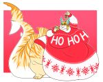  absurd_res christmas clothing female fish hi_res holidays kittyfred marine mistletoe obese overweight plant sasha_sweets shark solo sweater topwear 