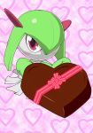  &lt;3 2017 ambiguous_gender blush cat3 hi_res holidays humanoid kirlia looking_at_viewer nintendo pok&eacute;mon pok&eacute;mon_(species) red_eyes valentine&#039;s_day video_games young 