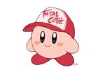  closed_mouth copy_ability jivke kirby kirby_(series) no_humans signature simple_background snk_heroines:_tag_team_frenzy solo super_smash_bros. terry_bogard white_background 