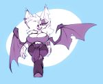  big_breasts bigdad boots breasts chiropteran clothing female footwear gloves hair hair_over_eye handwear looking_at_viewer mammal midriff monochrome navel rouge_the_bat simple_background sonic_(series) thick_thighs wide_hips wings 