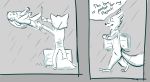  box canid canine clothing comic dialogue disney female fox jack_savage juantriforce042 lagomorph leporid male mammal rabbit raining skye_(zootopia) text zootopia 