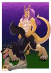  absurd_res all_fours anthro anthro_on_anthro canid canine canis doggystyle dragon duo from_behind_position heartlessfang hi_res male male/male mammal muscular muscular_male scalie sex were werecanid werecanine werewolf wolf ych_(character) 