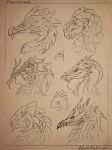  2018 aquatic_dragon dragon feathered_dragon feathers fur furred_dragon marine rhythmpopfox scalie sketch western_dragon 