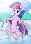  absurd_res anthro breasts butt equid female friendship_is_magic hi_res horn mammal my_little_pony nude ryured swimming_pool twilight_sparkle_(mlp) unicorn 