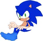  anthro barefoot blue_fur den255 feet fur green_eyes grin male nude simple_background sitting smile solo sonic_(series) sonic_the_hedgehog suntan tan_line white_background 