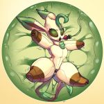  anthro bdsm bitchsuit blue_eyes bondage bose bound buttplug clothing eeveelution female gag green_hair hair hi_res hypnosis in_pok&eacute;ball leafeon loveball mind_control mouth_plug nintendo pok&eacute;ball pok&eacute;mon pok&eacute;mon_(species) pussy_plug rubber seam_(sewing) sex_toy solo suit video_games 
