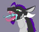  dragon horn invalid_tag male mane oral oral_vore sarek_aran_desian vore 