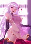 black_fire fate/grand_order kama_(fate/grand_order) pussy pussy_juice tattoo thighhighs uncensored 