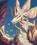  bubble capcom dragon hi_res leviathan_(mh) mizutsune monster_hunter rhythmpopfox scalie underwater video_games water 