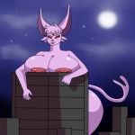  1:1 anthro big_breasts breasts eeveelution espeon female hi_res macro mirokuj7 nintendo pok&eacute;mon pok&eacute;mon_(species) video_games 