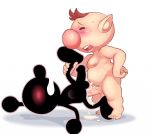  alien blush bodily_fluids cum duo eroborus game_and_watch genital_fluids humanoid humanoid_pointy_ears male male/male male_penetrated male_penetrating mr._game_and_watch nintendo not_furry olimar penetration penis pikmin sex slightly_chubby video_games 